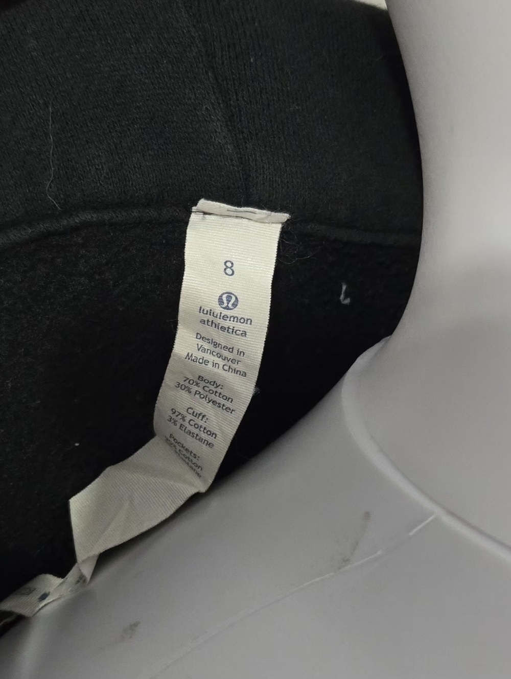 Lululemon Black Full-Zip Size 8 GUC - Picture 5 of 6